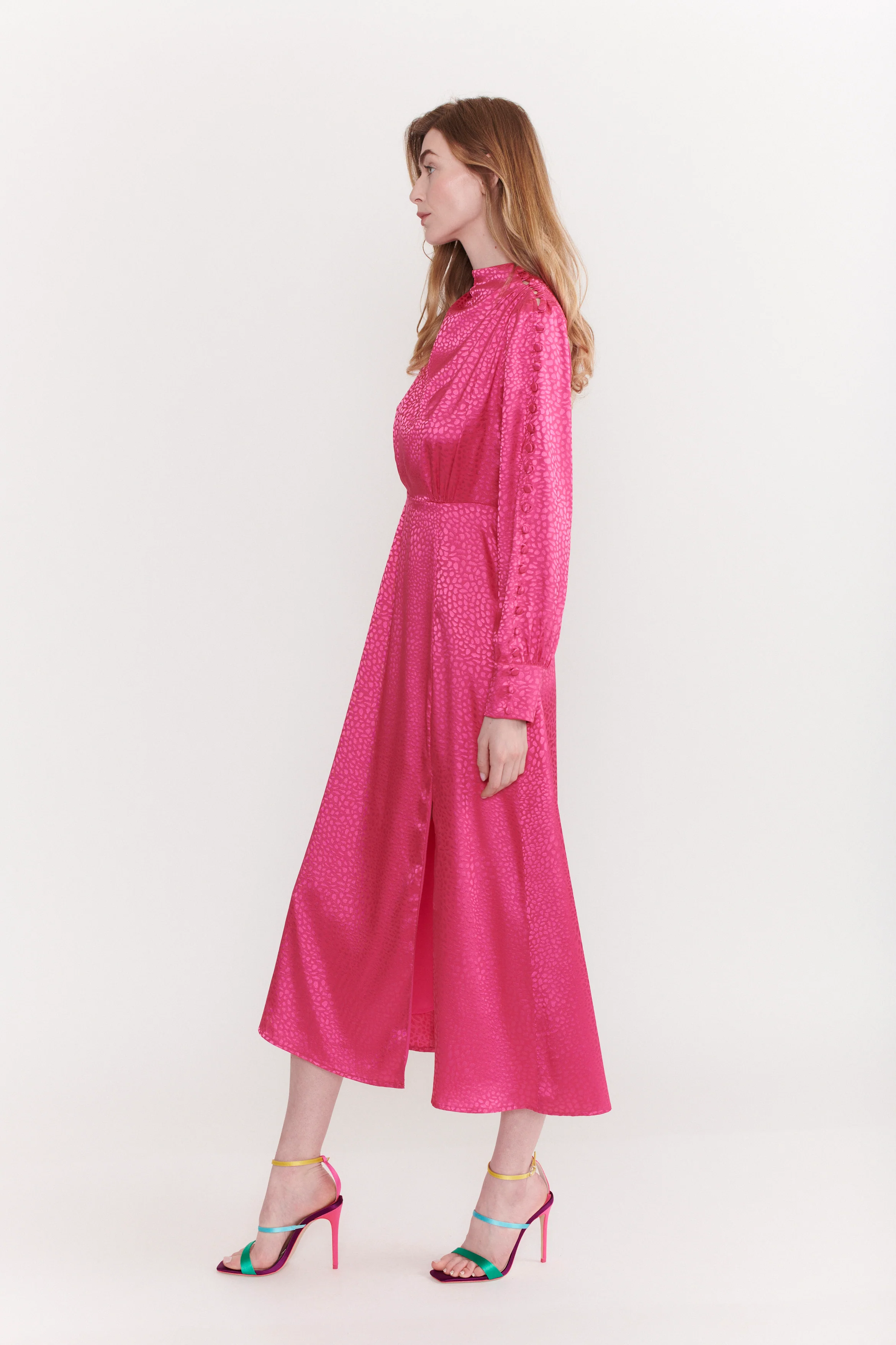 Arabella Pink Midi Dress RENTAL - Image 4