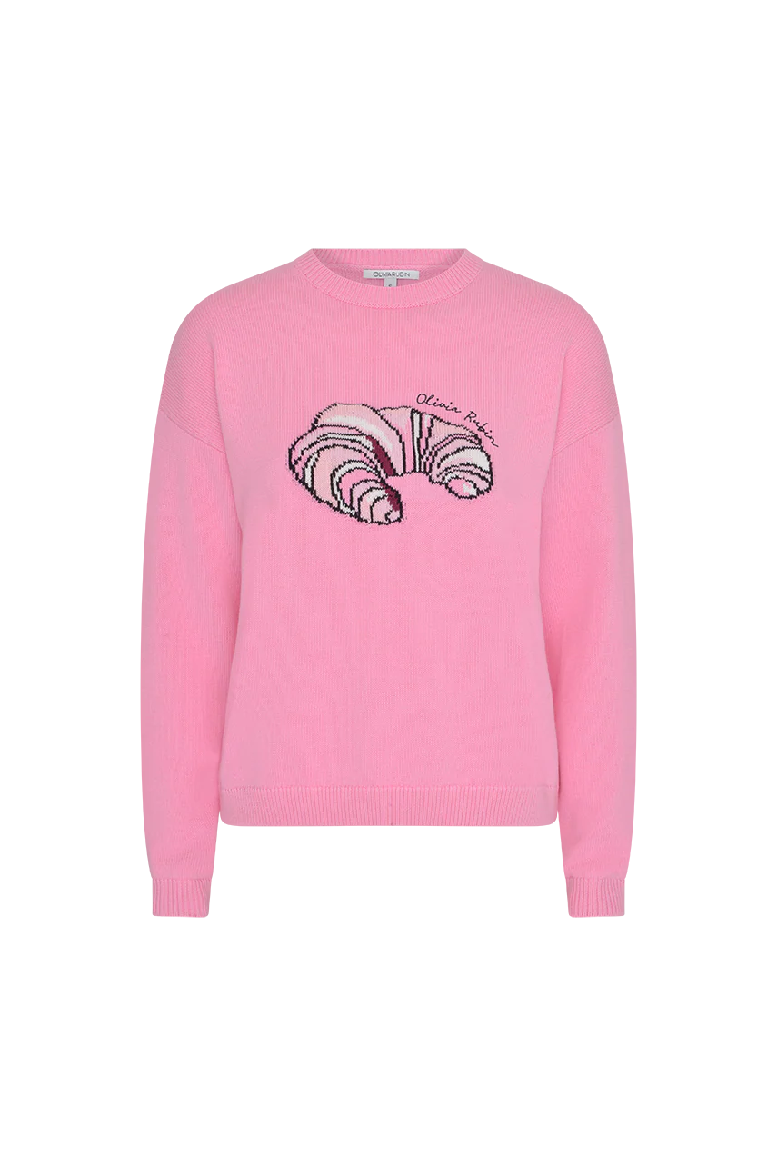 Aria Pink Croissant Jumper - Image 3