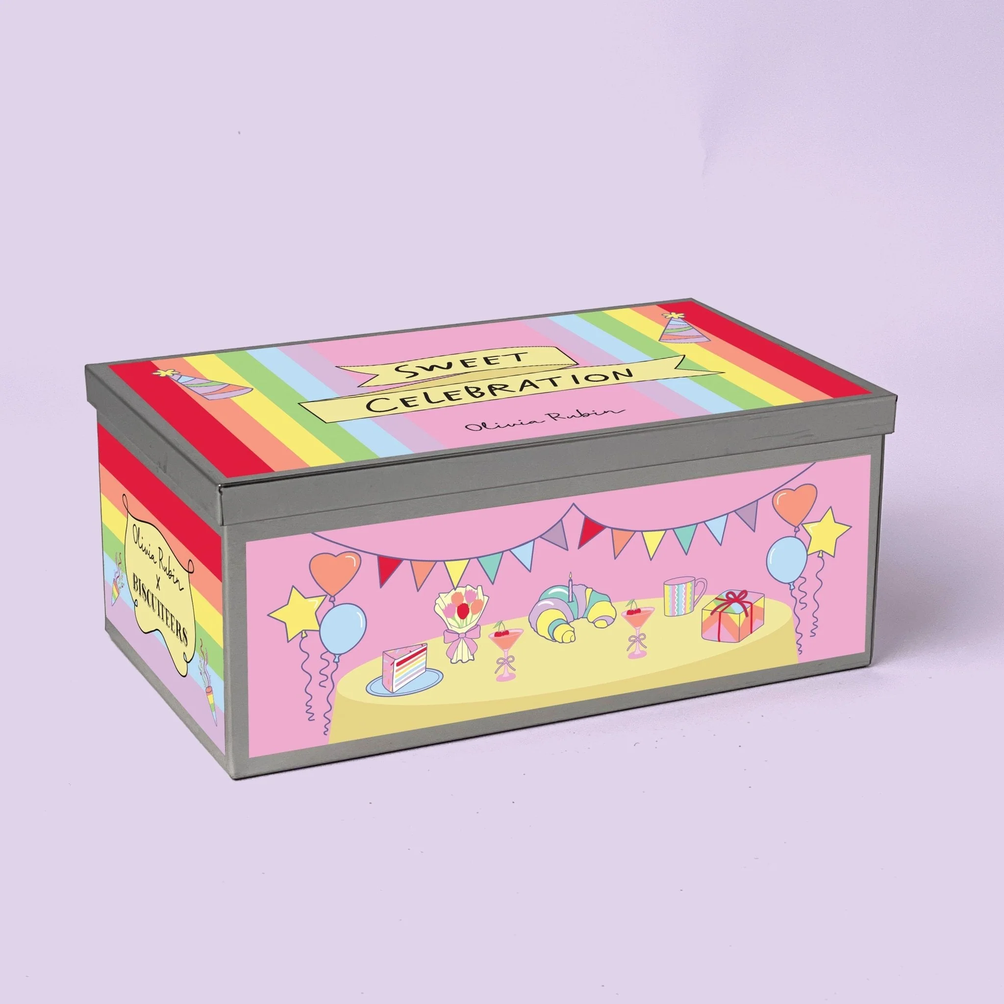 Biscuiteers x Olivia Rubin Sweet Celebration Biscuit Tin - Image 4