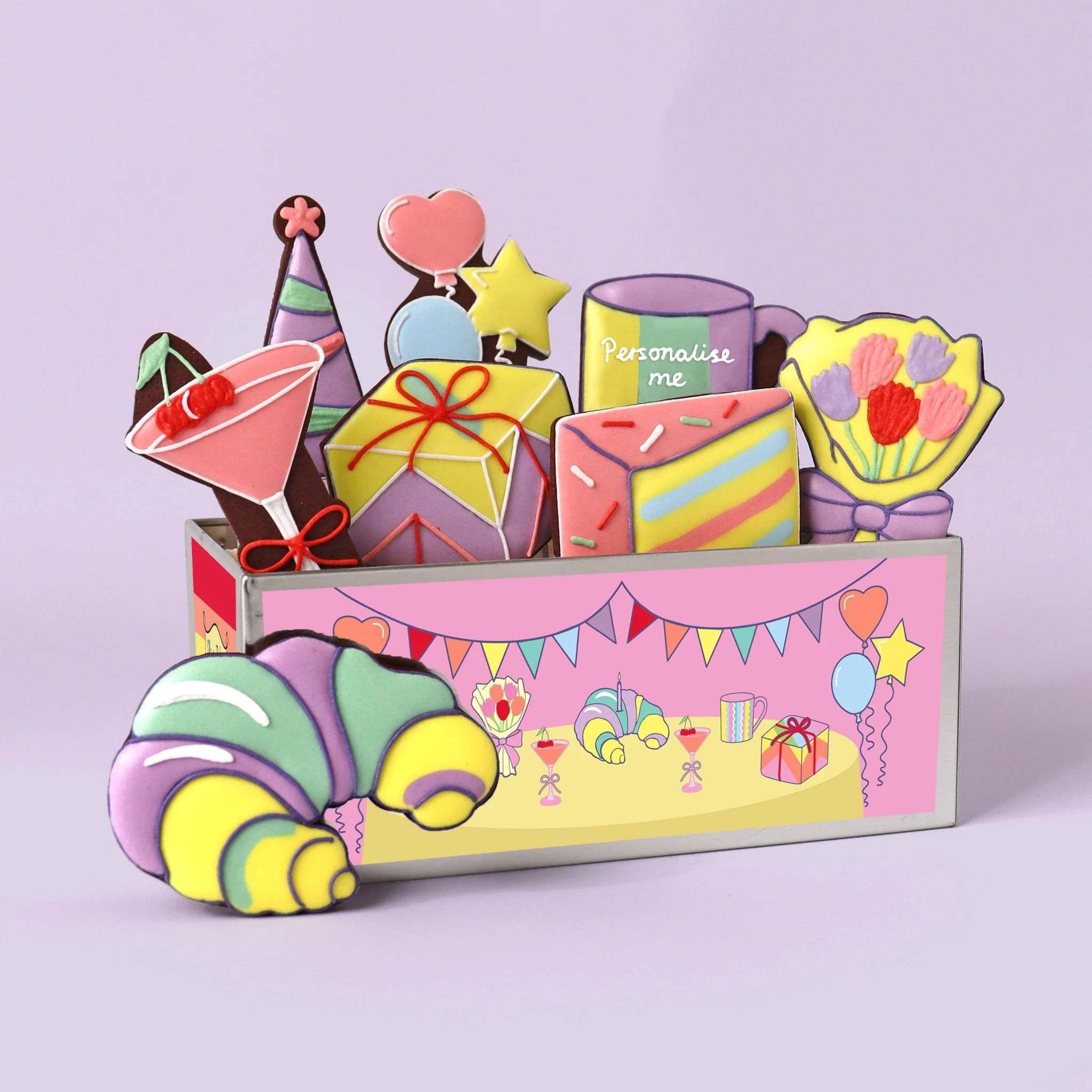 Biscuiteers x Olivia Rubin Sweet Celebration Biscuit Tin - Image 5