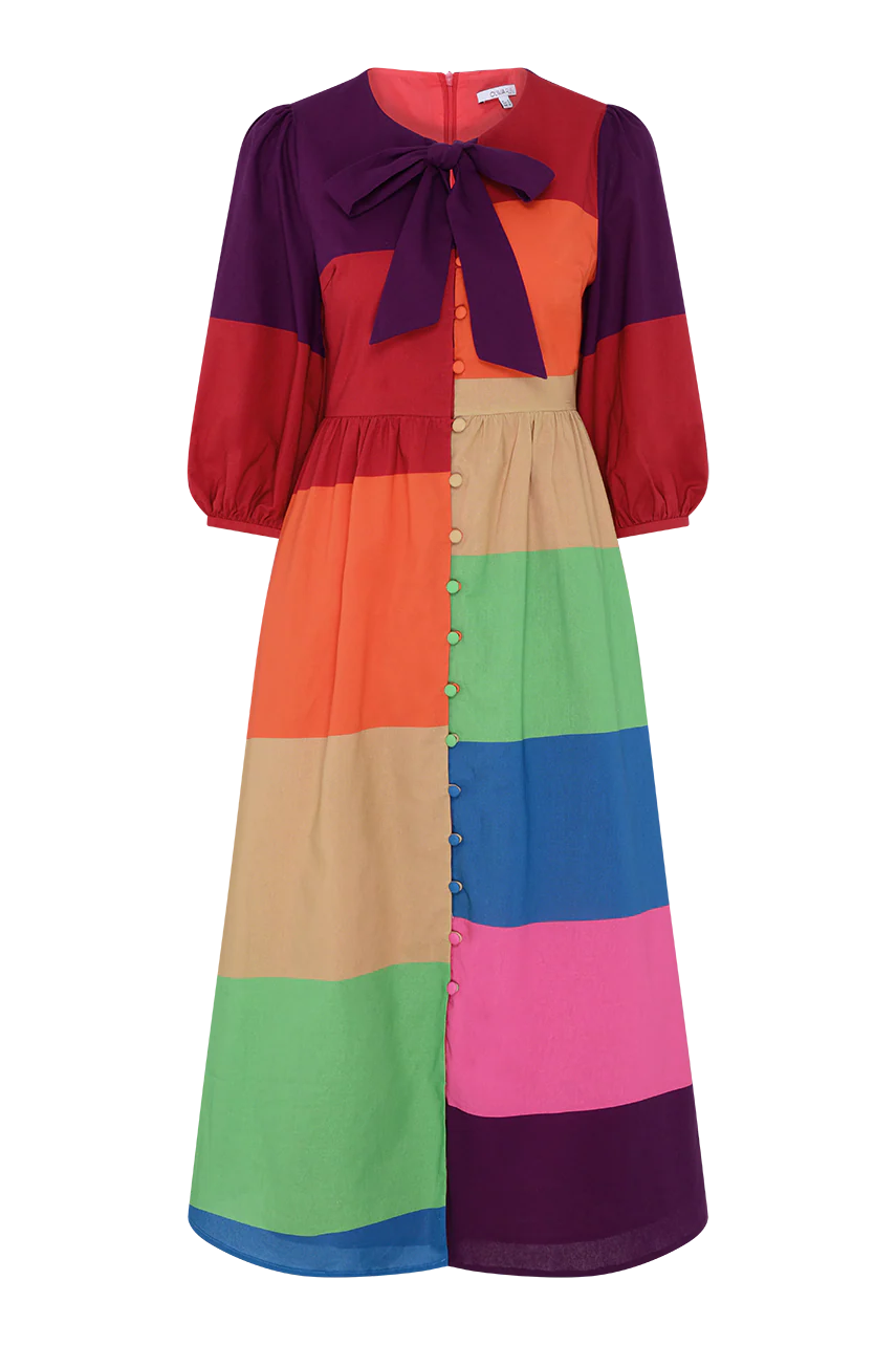 Caitlin Colourblock Midi Dress RENTAL
