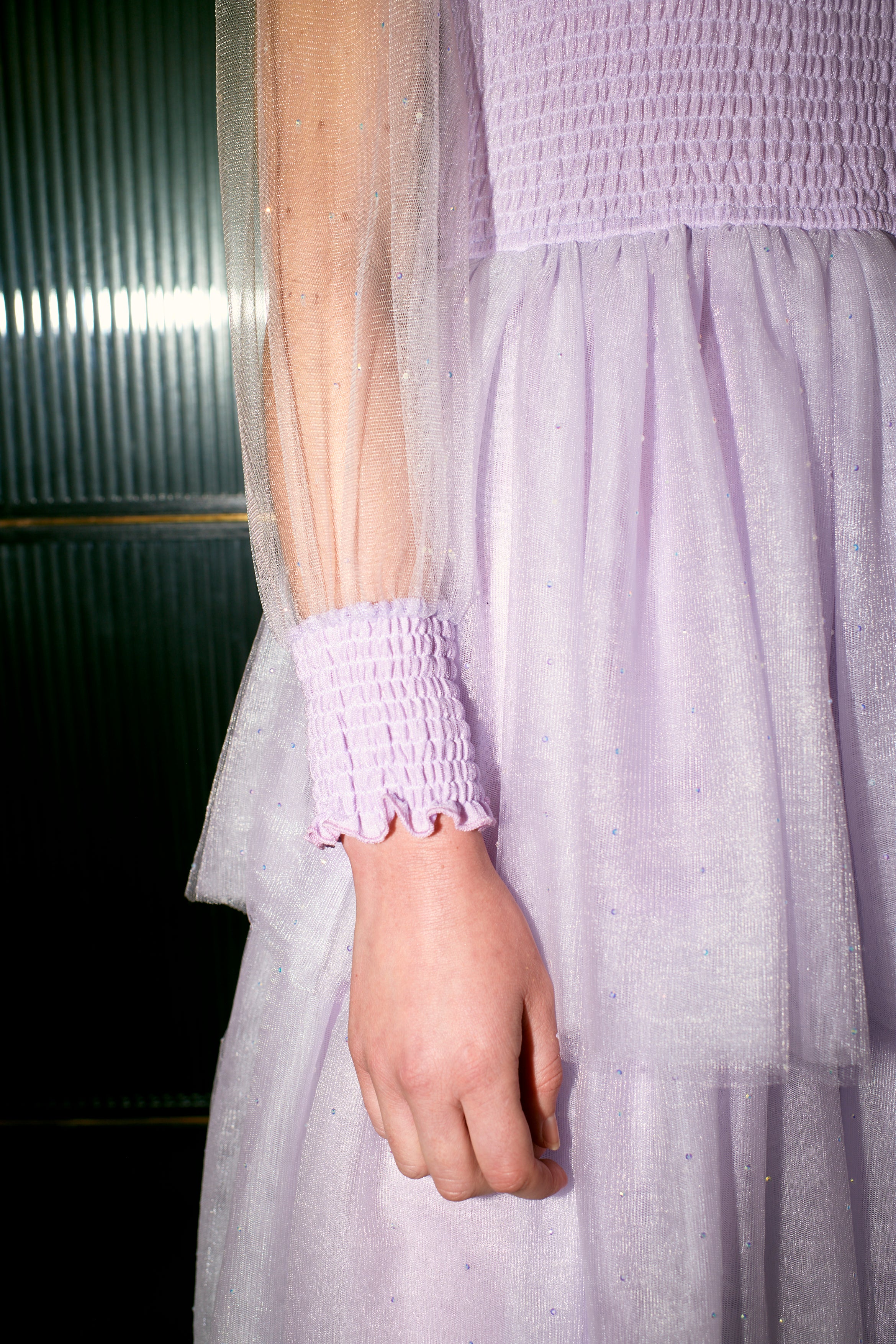 Carrie Lilac Tulle Maxi Dress RENTAL - Image 5