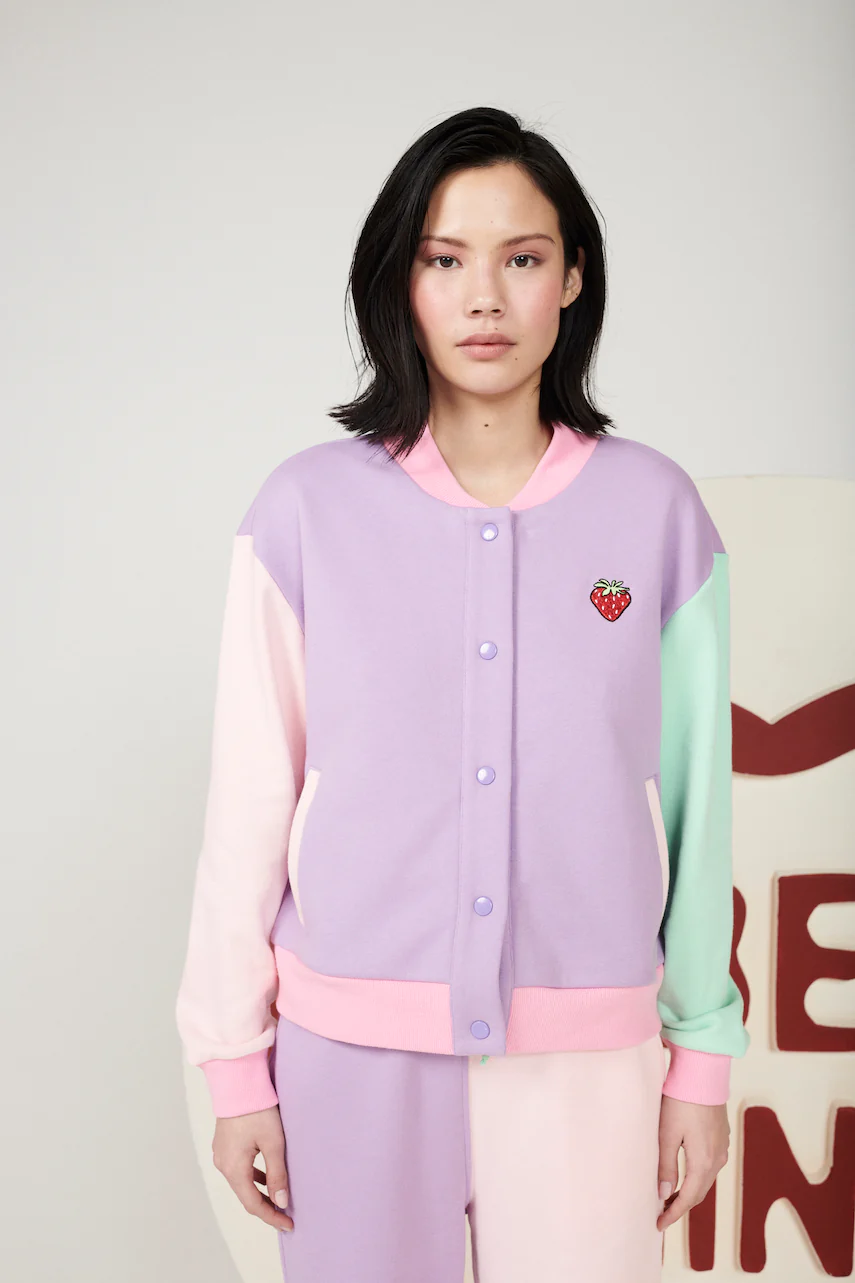 Cassia Colourblock Varsity Jacket - Image 3