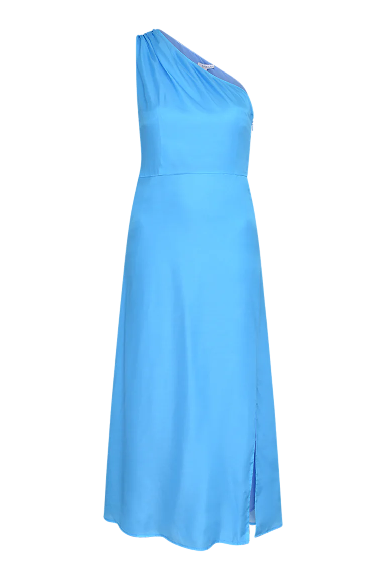 Frances Blue One Shoulder Dress RENTAL - Image 3