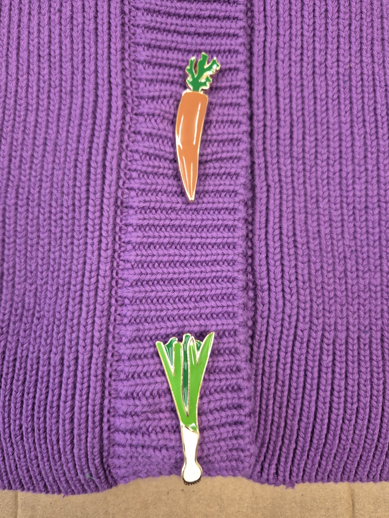 Frankie Purple Root Veg Cardigan - Image 3