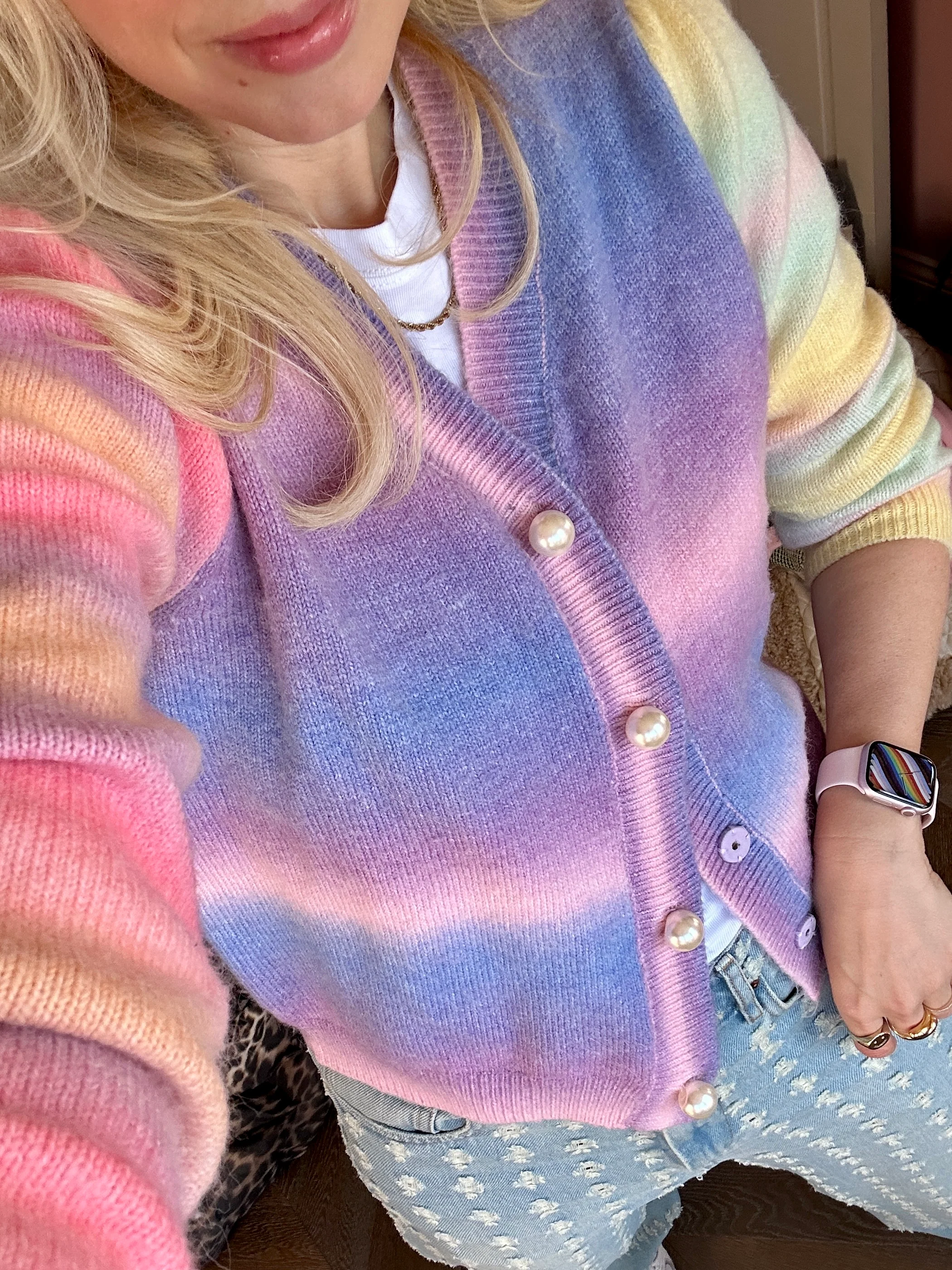 Hilda Ombre Mix Cardigan - Image 3