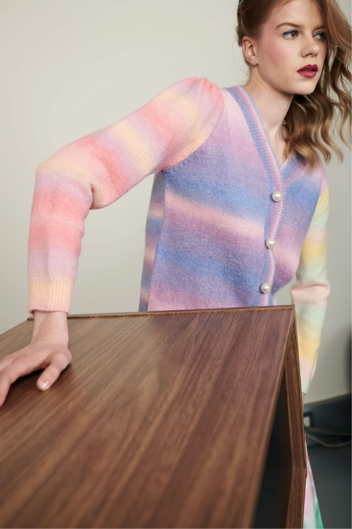 Hilda Ombre Mix Cardigan - Image 7