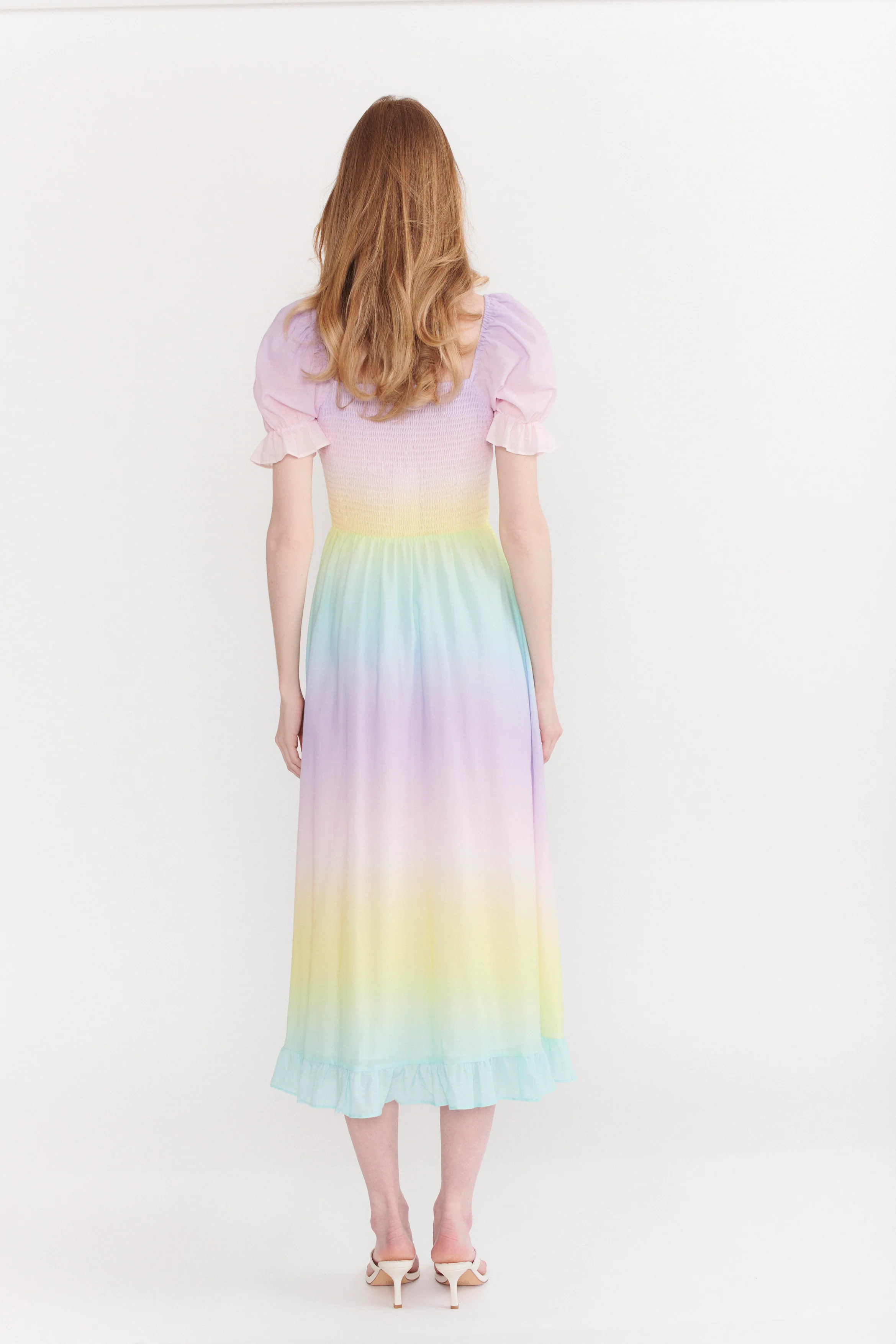 Isolde Pastel Ombre Cotton Dress - Image 7