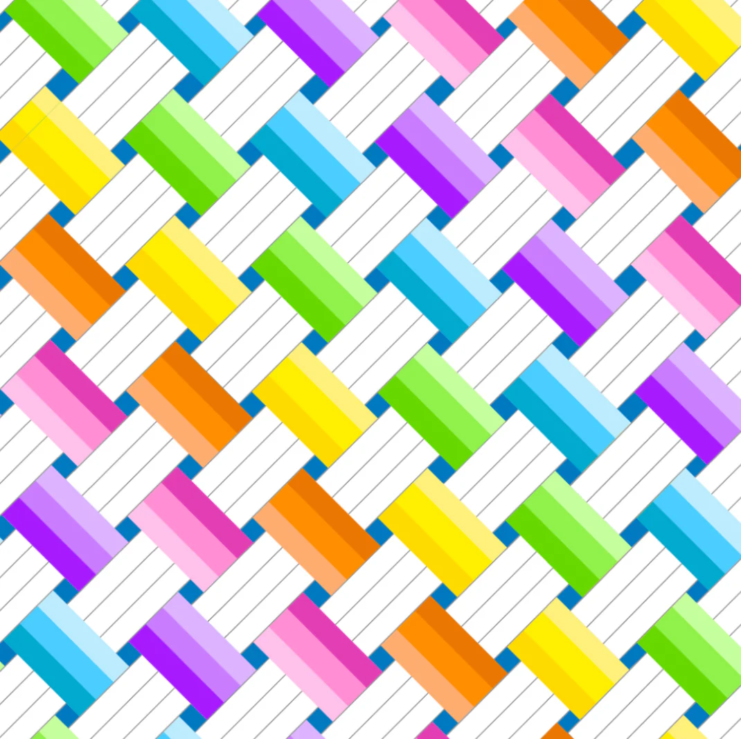Josie Woven Rainbow Midi Dress RENTAL - Image 3