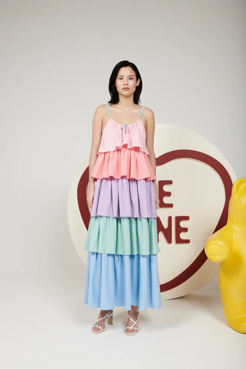 Lilia Colourblock Dress RENTAL - Image 3