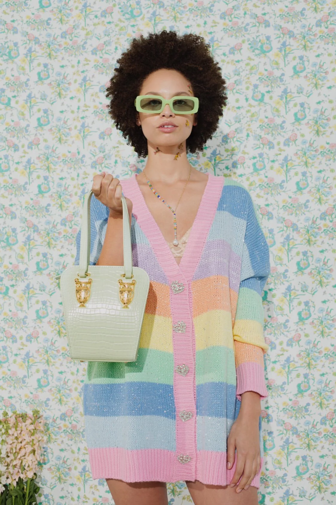 Mika Sequin Stripe Cardigan - Image 4