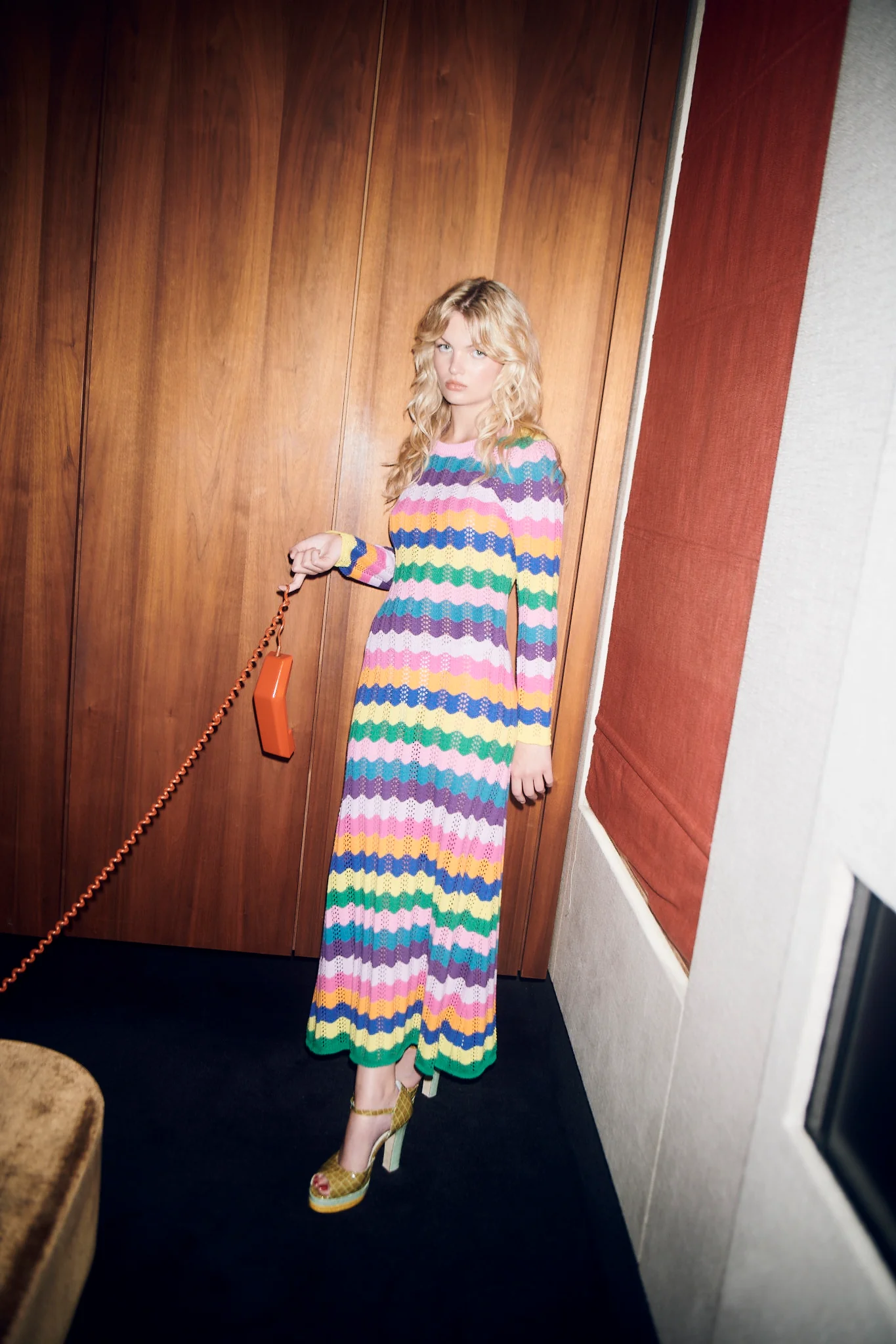 Mirabel Pointelle Knit Maxi Dress RENTAL - Image 5
