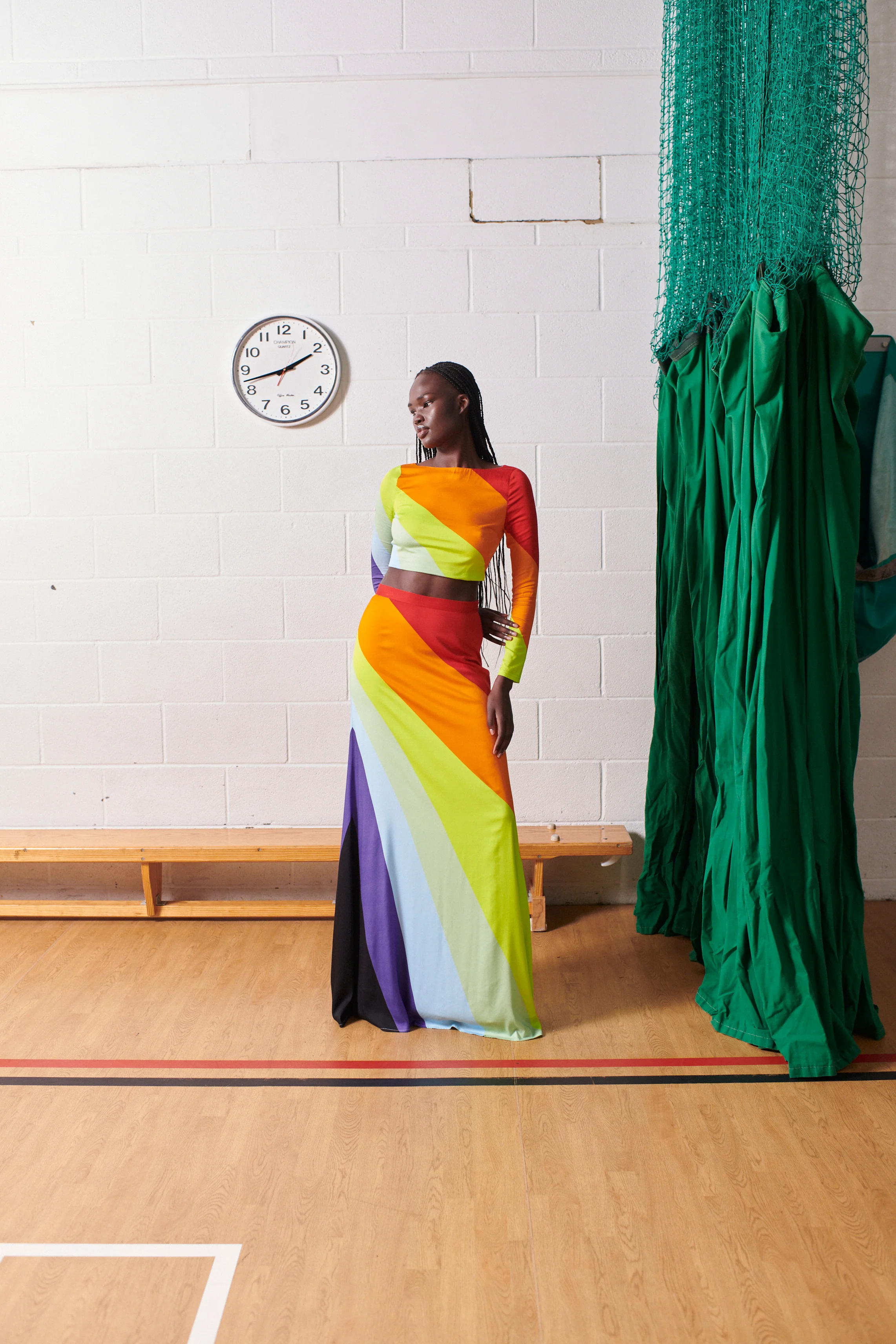 Morgan Rainbow Placement Crop Top RENTAL - Image 5