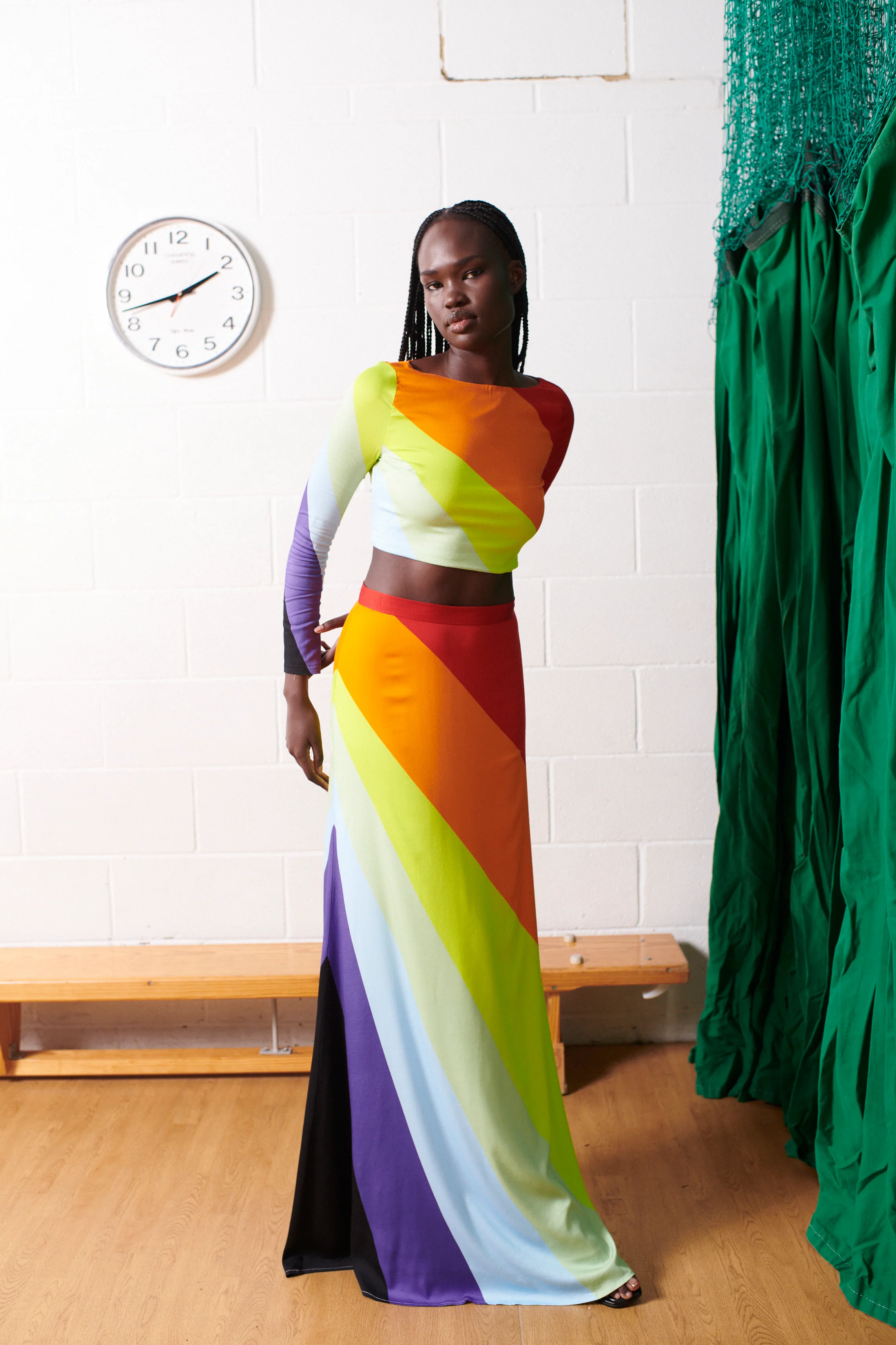 Morgan Rainbow Placement Crop Top RENTAL - Image 6