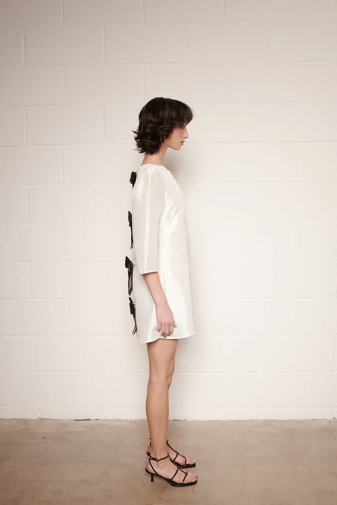 Noa Mini White With Multicolour Bow Dress RENTAL