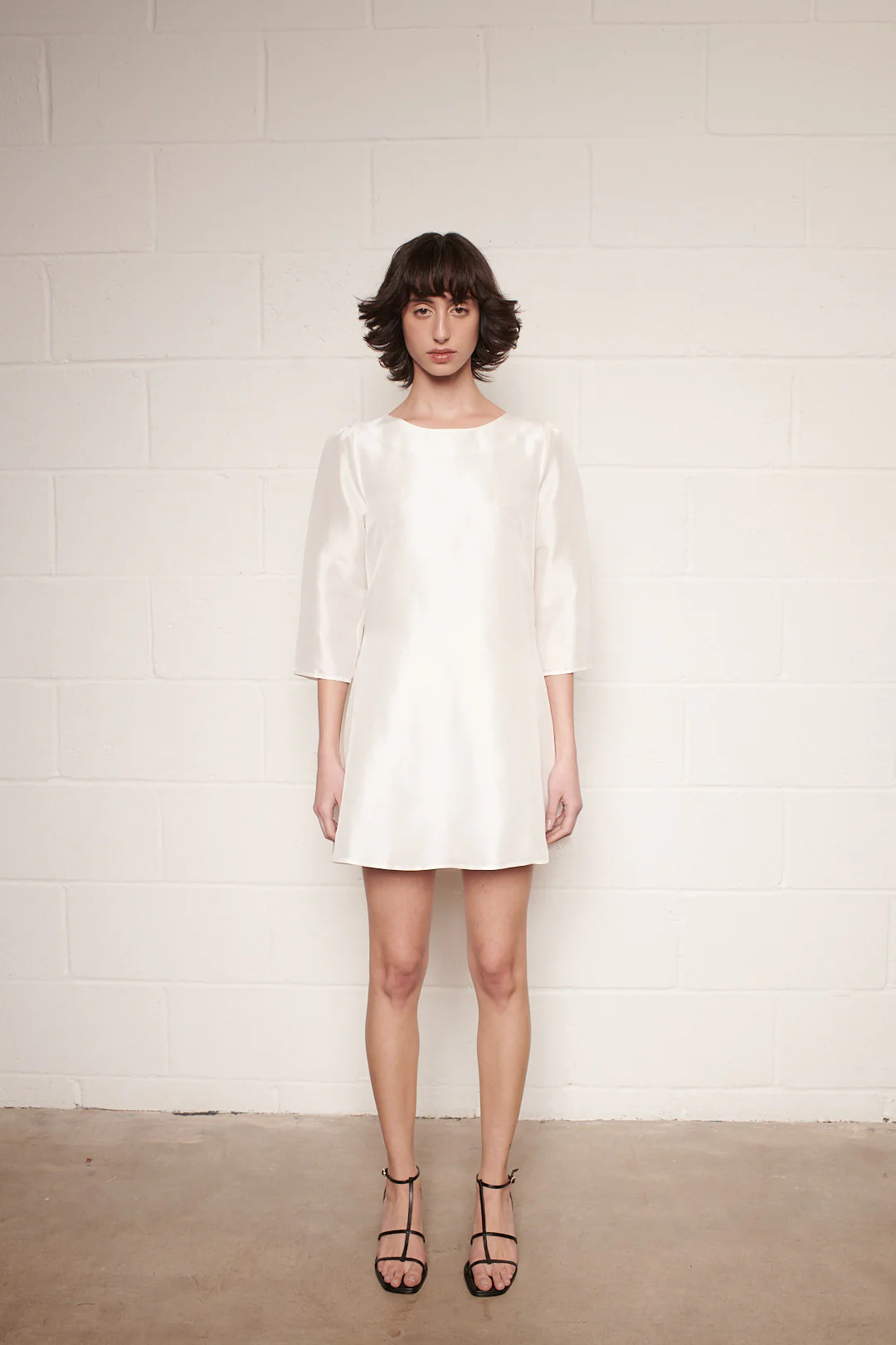 Noa Mini White With Multicolour Bow Dress RENTAL - Image 2