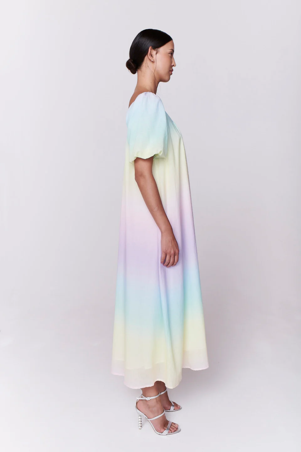 Olympia Pastel Ombre Gauze Dress RENTAL - Image 3