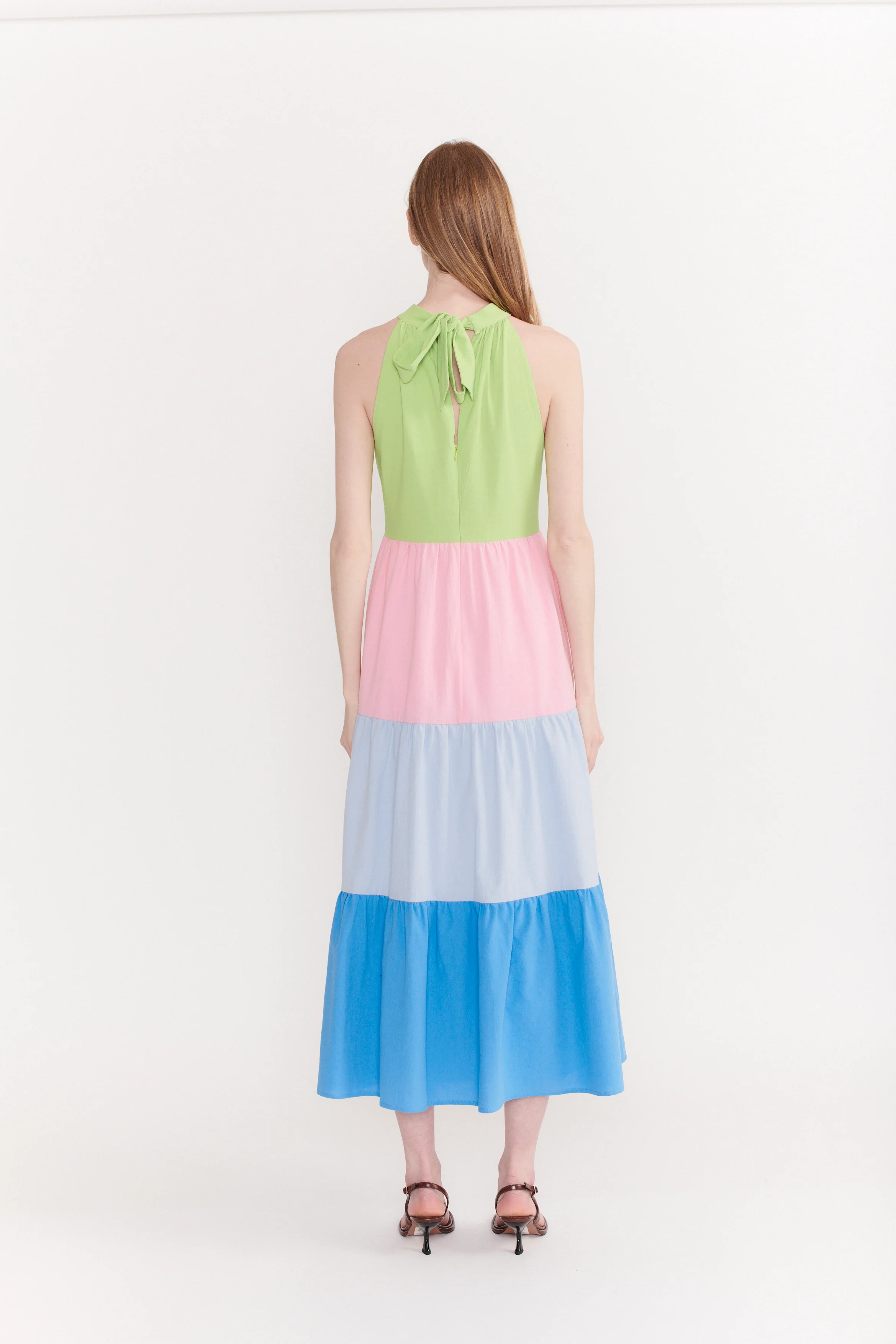 Reeva Colourblock Tiered Maxi Dress RENTAL - Image 7