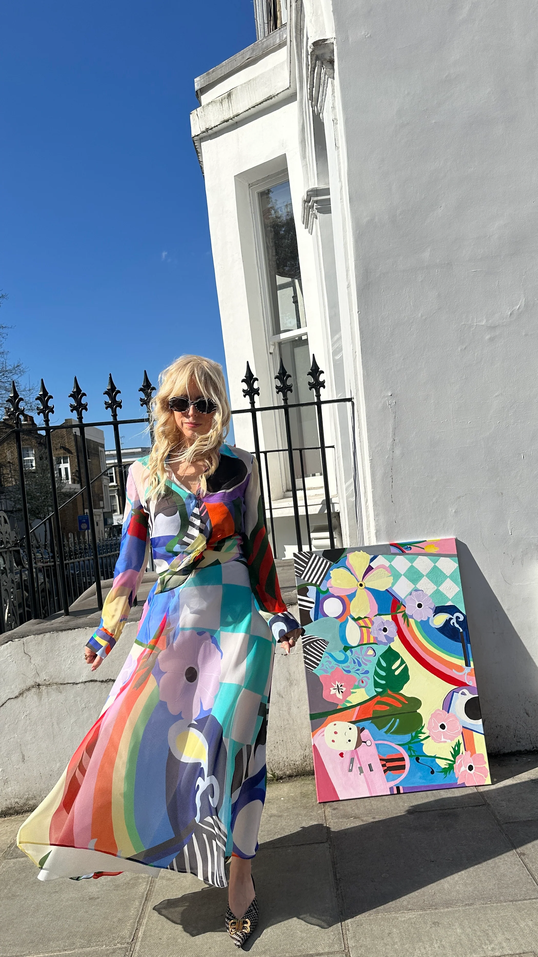 Suki Still Life Silk Chiffon Shirt - Image 3